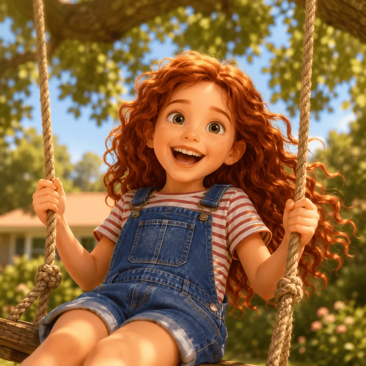 Child illustrated in 3D Storybook style